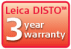 3 Year DISTO Warranty if registered within 8 weeks of purchase at www.disto.com